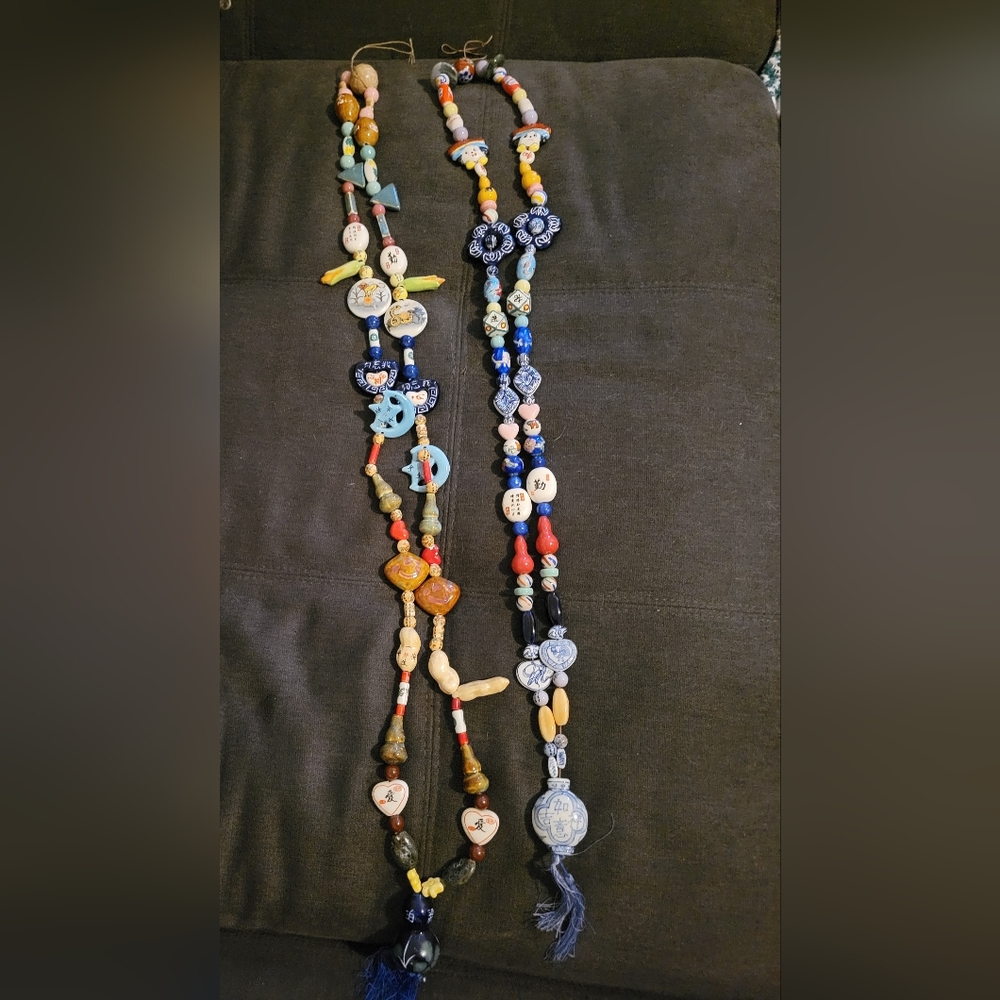 Traditional Chinese wall hanging beads.